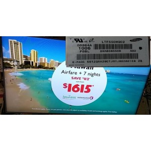 SAMSUNG UA55C7000 LED SCREEN PANEL LTF550HQ02 BN07-00864A